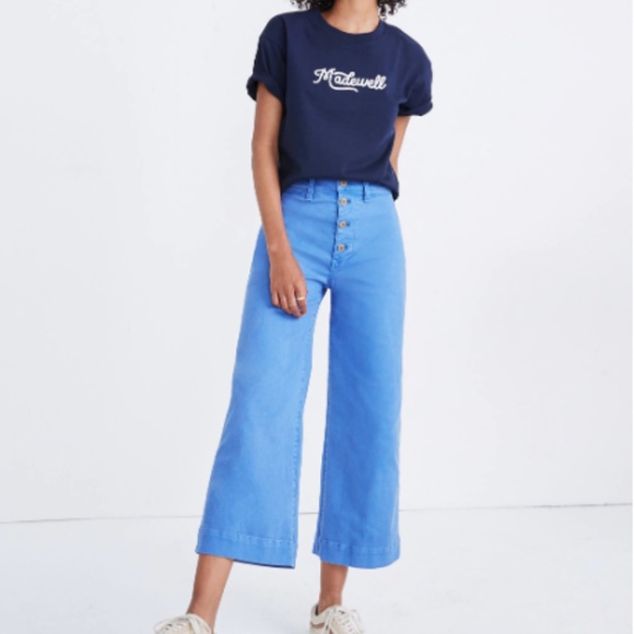 Madewell Pants - BNWT MADEWELL Emmett Wide Leg Crop Pants Sz 31!